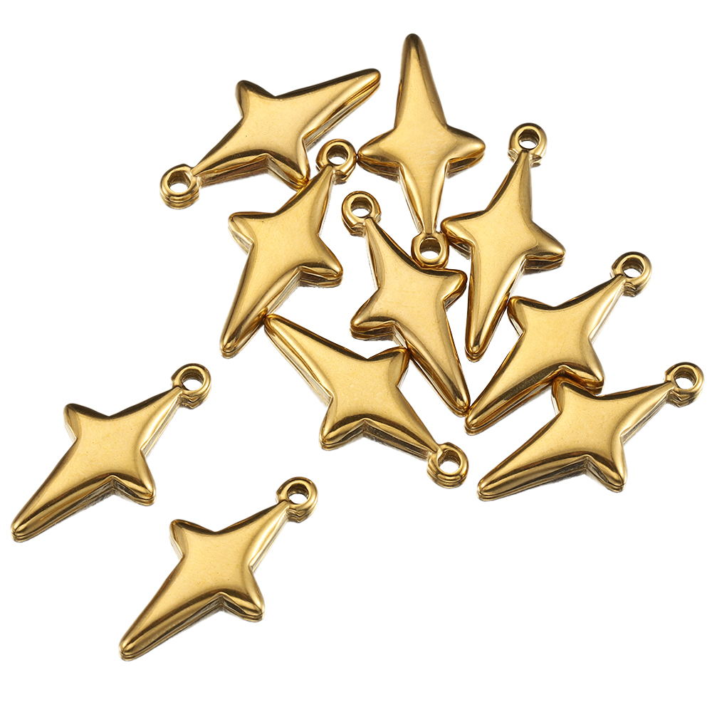 Vintage Collectible Item - 5 Pieces Stainless Steel Vintage Star