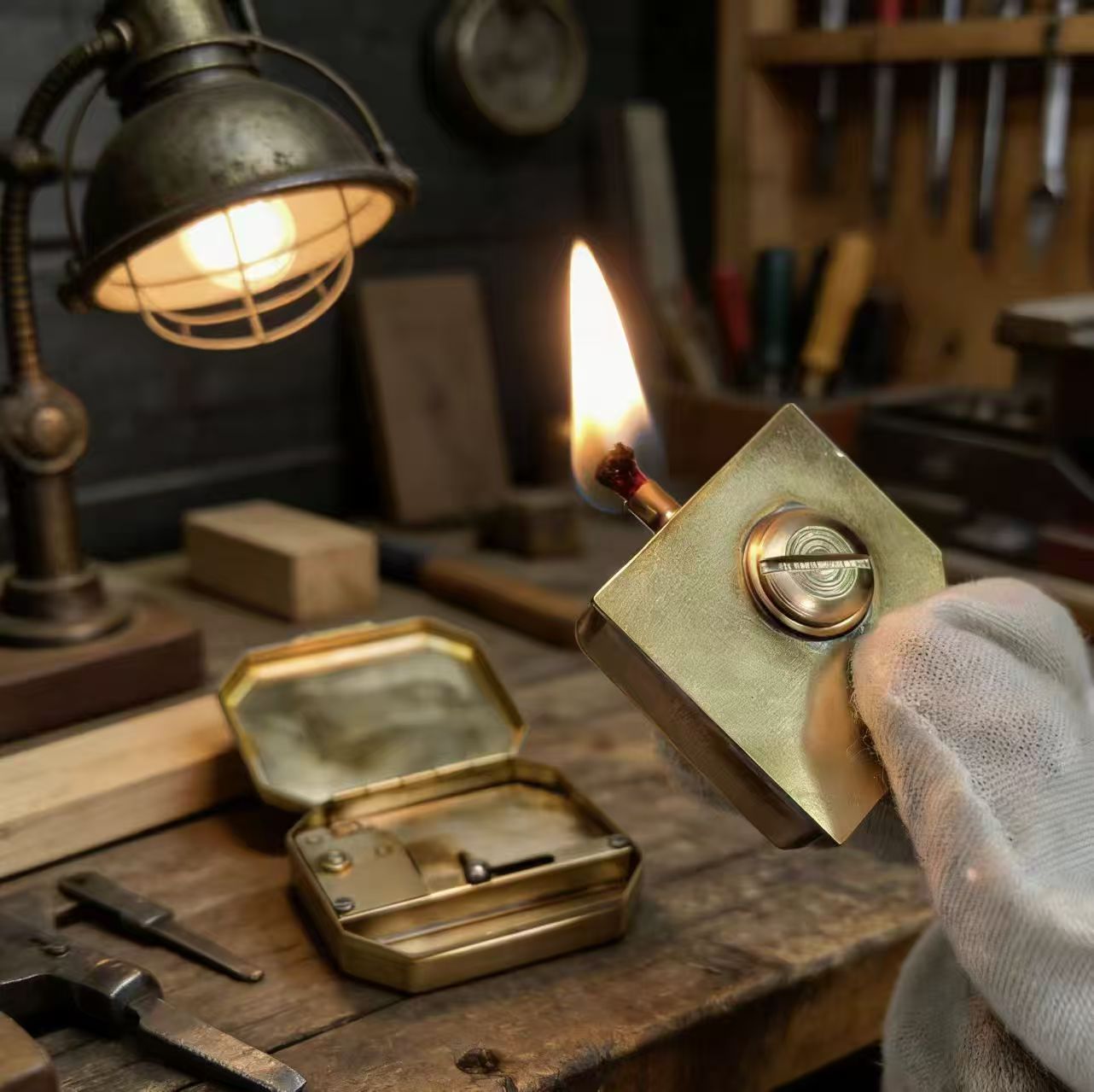 Vintage Pure Copper Gear Keros - Vintage Collectible Lighters review and price