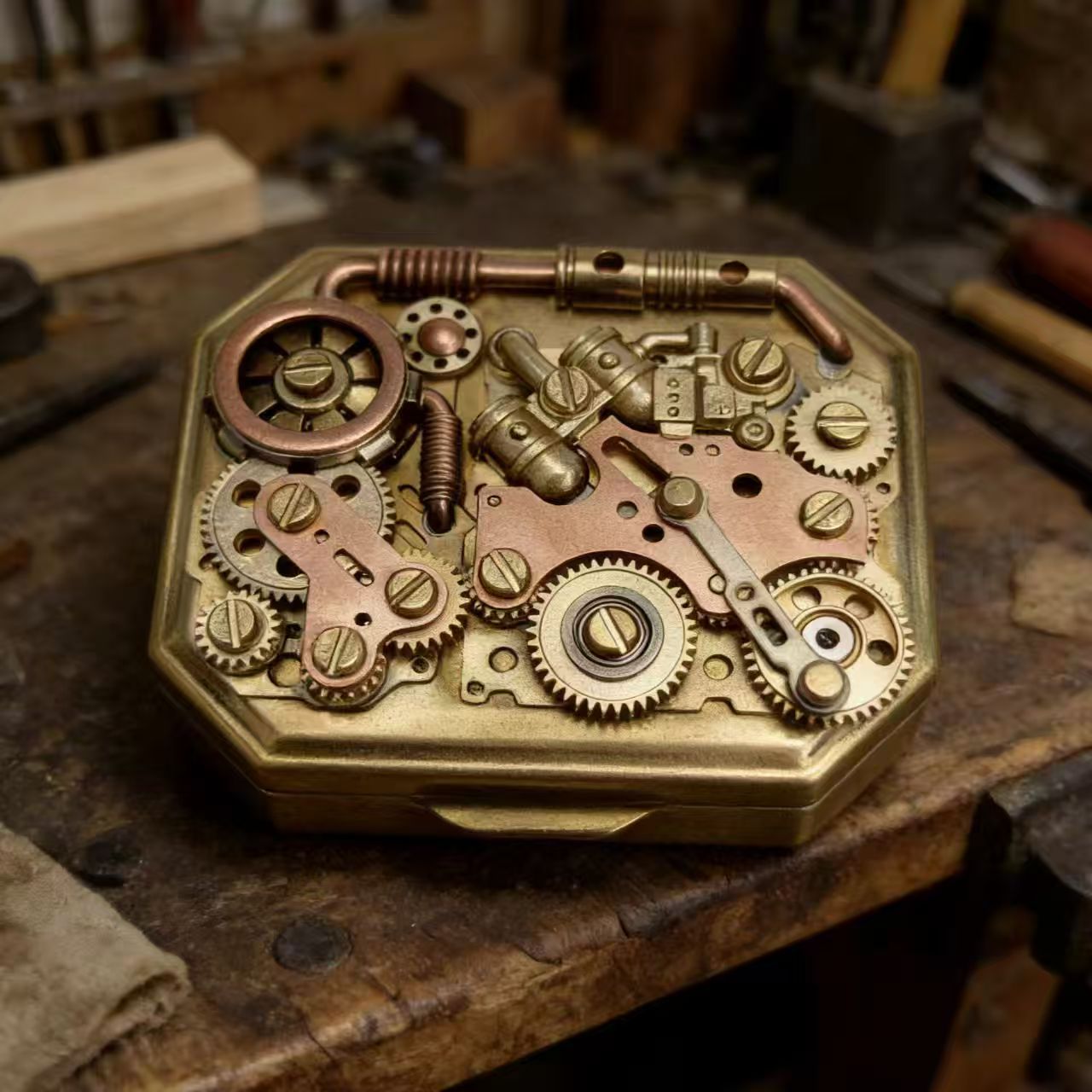 Vintage Pure Copper Gear Keros - Vintage Collectible Lighters review and price