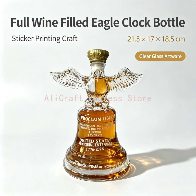 250th Independence Eagle Bell  - Vintage Collectible Liquor Bottles review and price