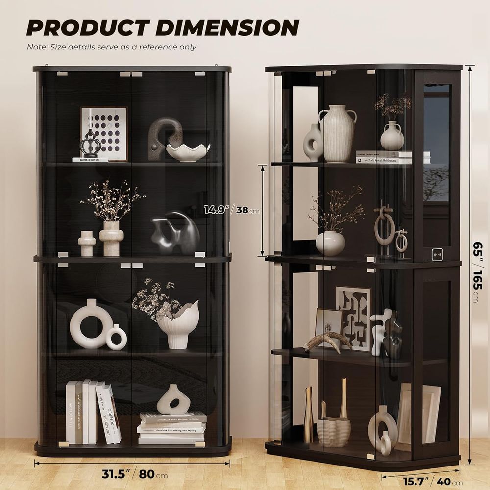 Rounded Display Cabinet with G - Collectible & Vintage Dolls For Halloween review and price