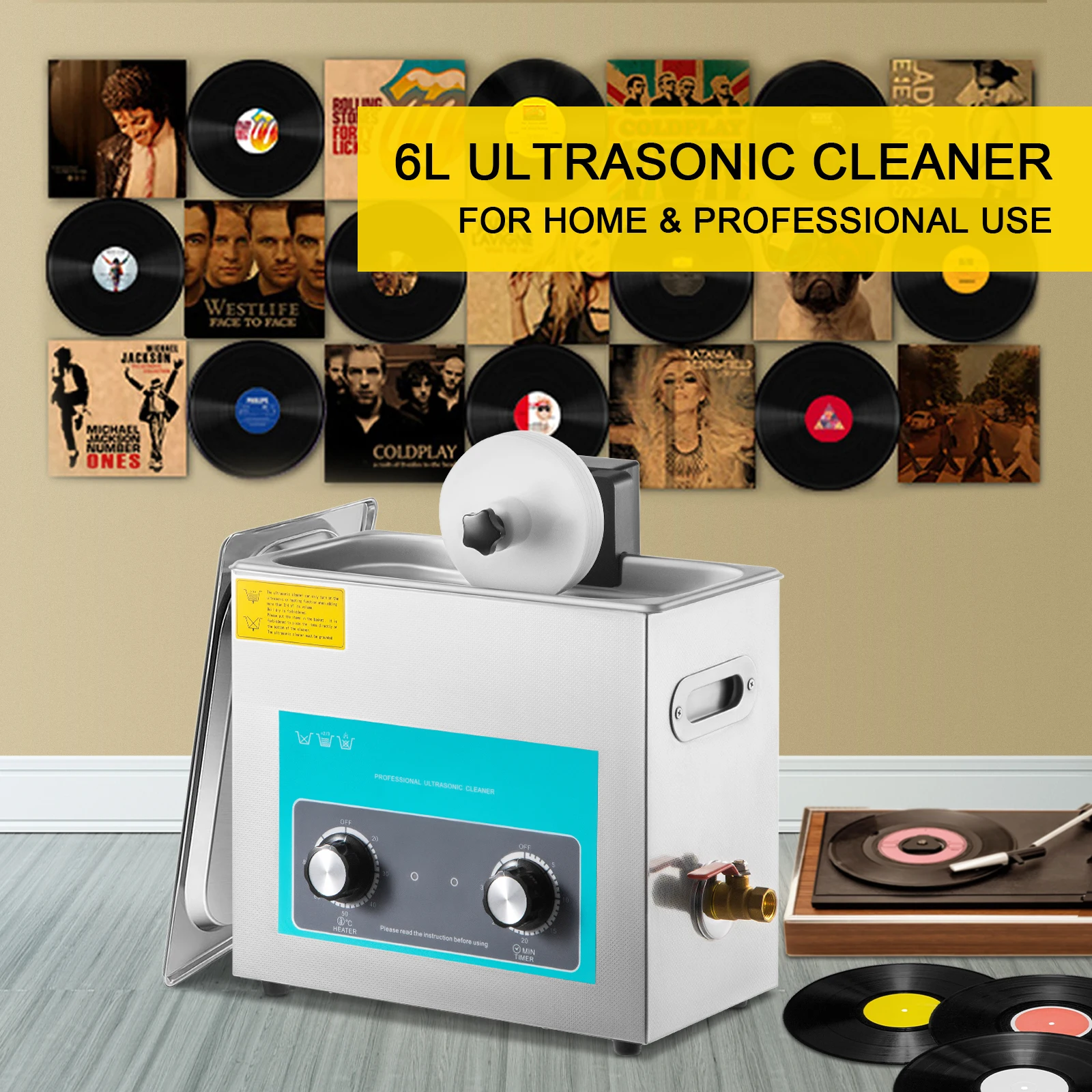 SIHAO 6L Ultrasonic Vinyl Reco - Vinyl Record Cleaner review and price