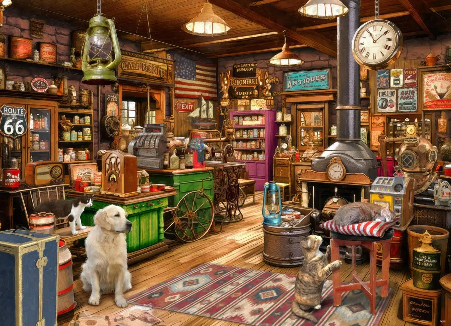 Vintage Antique Shop Wooden Ji - Vintage Collectible Shop review and price