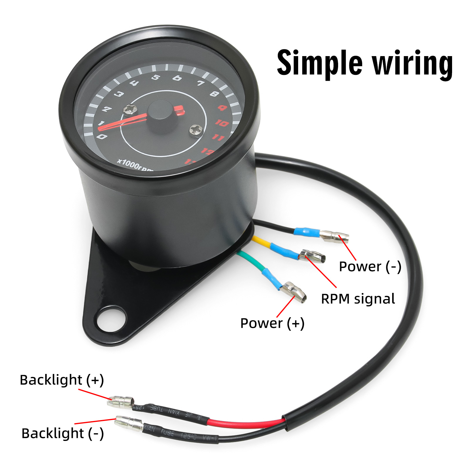 13000 RPM Meter Universal Scoo - Analog Meter Gauge review and price