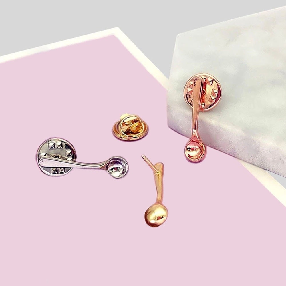 Gift Cute Design Spoon Brooch  - Vintage Collectible Spoons review and price