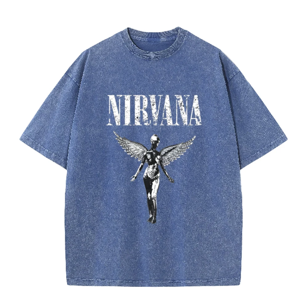 Retro Acid Wash Oversized T-sh - Vintage Collectible Figures review and price