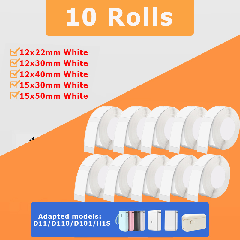 10 Rolls NiiMBOT D110 D11 D101 - Typewriter Ribbon Roll review and price