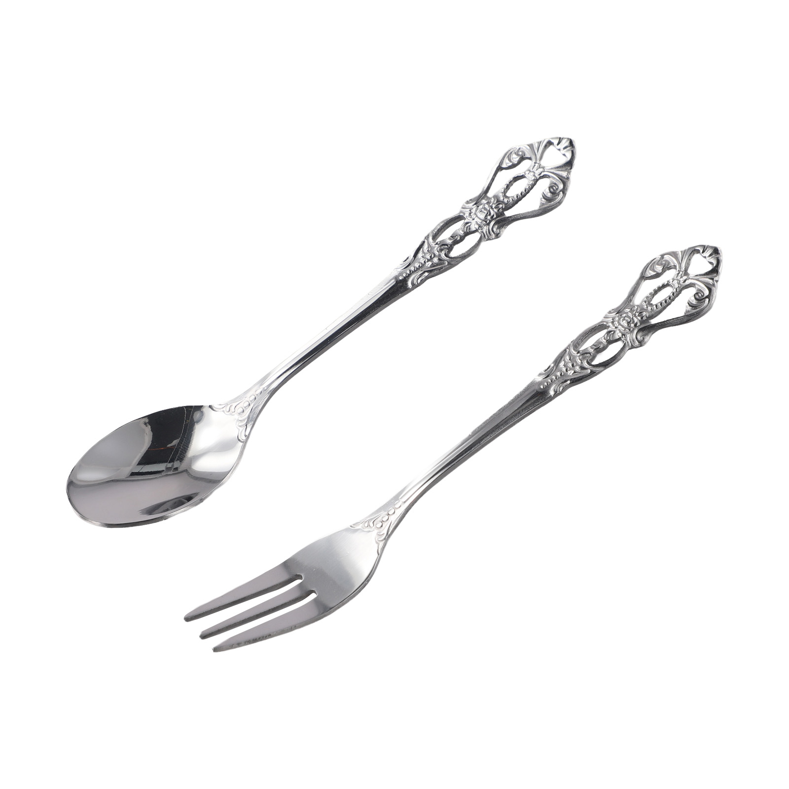 1 Pair Vintage Gold Spoon Fork - Vintage Collectible Spoons review and price