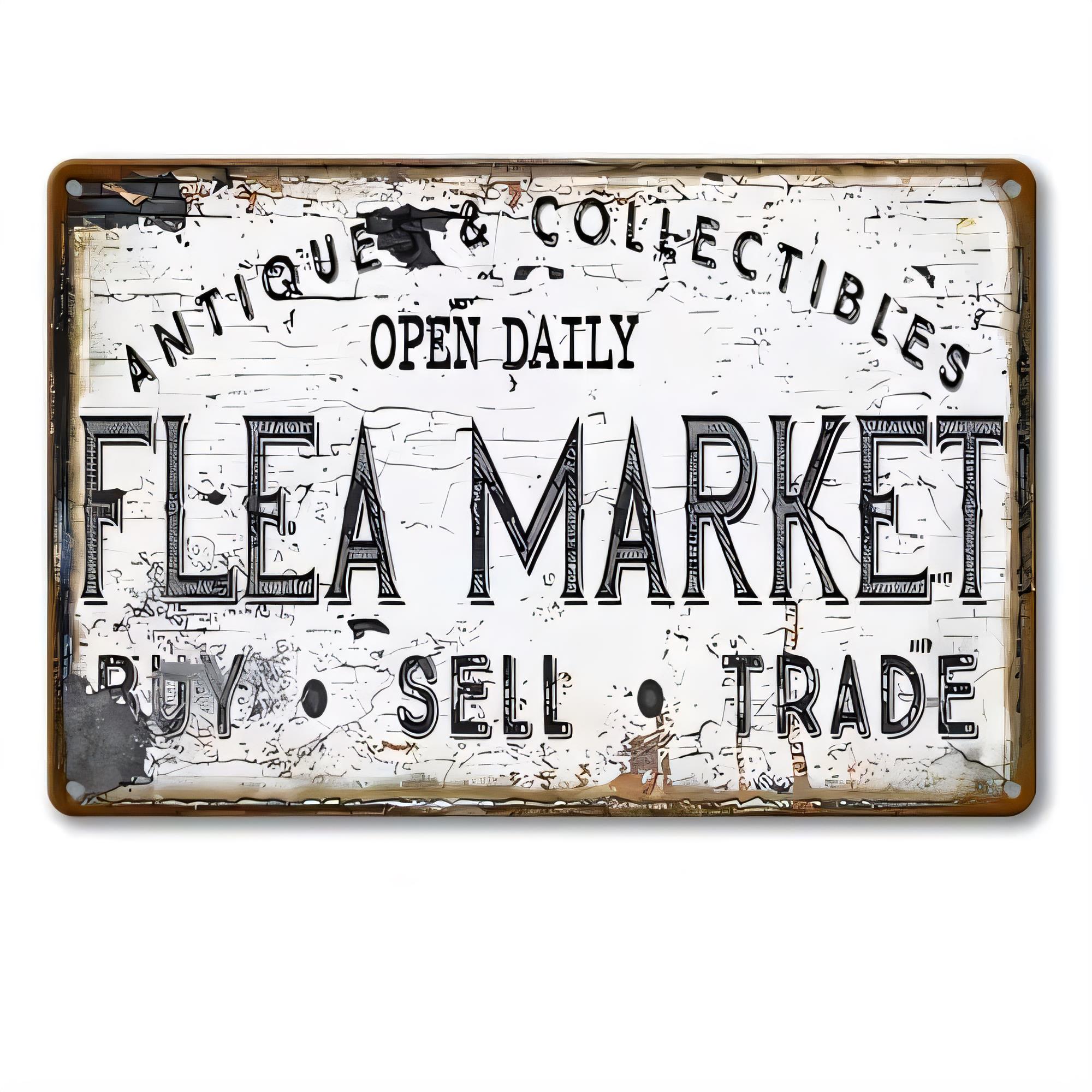 Tin Sign Antique Collectibles  - Vintage Collectible Shop review and price