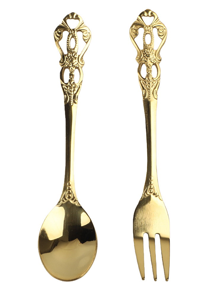 1 Pair Vintage Spoons Fork Min - Vintage Collectible Spoons review and price