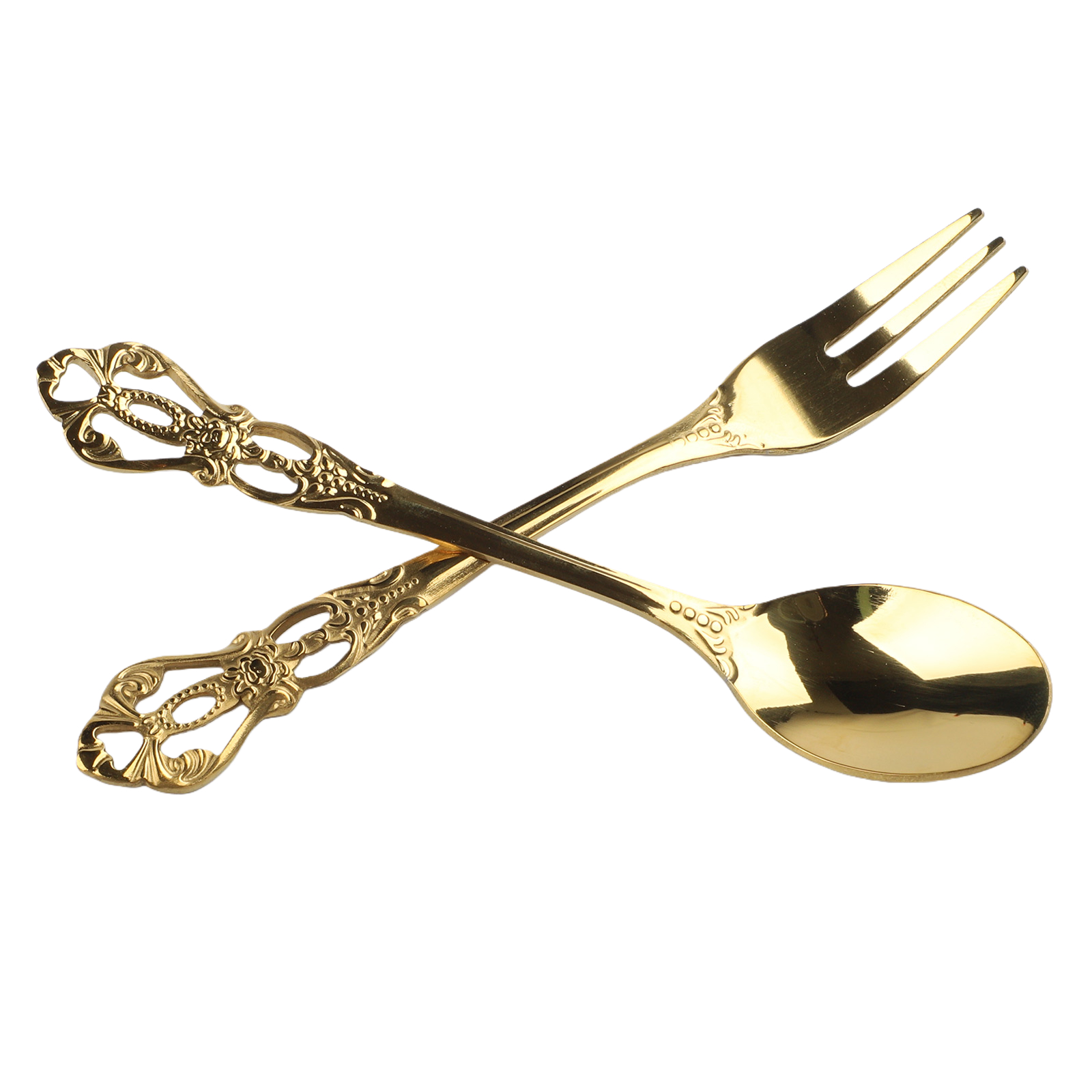 1 Pair Vintage Spoons Fork Min - Vintage Collectible Spoons review and price