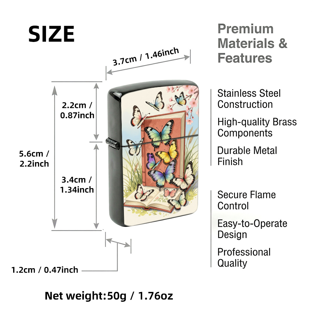 Vintage Book Colorful Butterfl - Vintage Collectible Lighters review and price