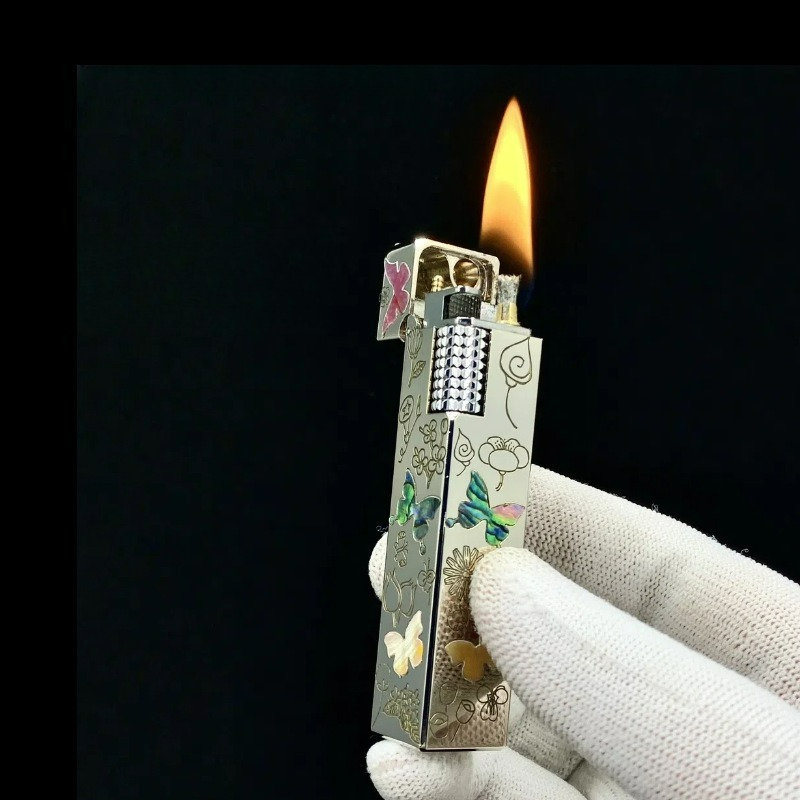 Unusual Brass Four sided Color - Vintage Collectible Lighters review and price