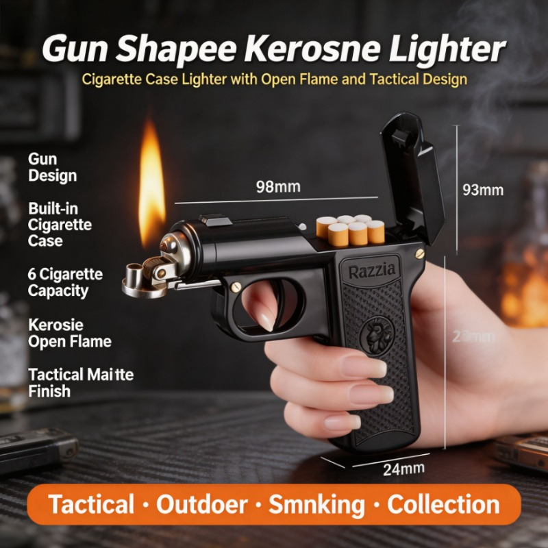 Vintage Pistol Shaped Lighter  - Vintage Collectible Guns review and price
