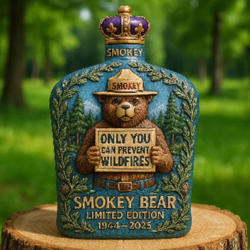 Smokey Bear Fire Prevention Wh - Vintage Collectible Liquor Bottles review and price