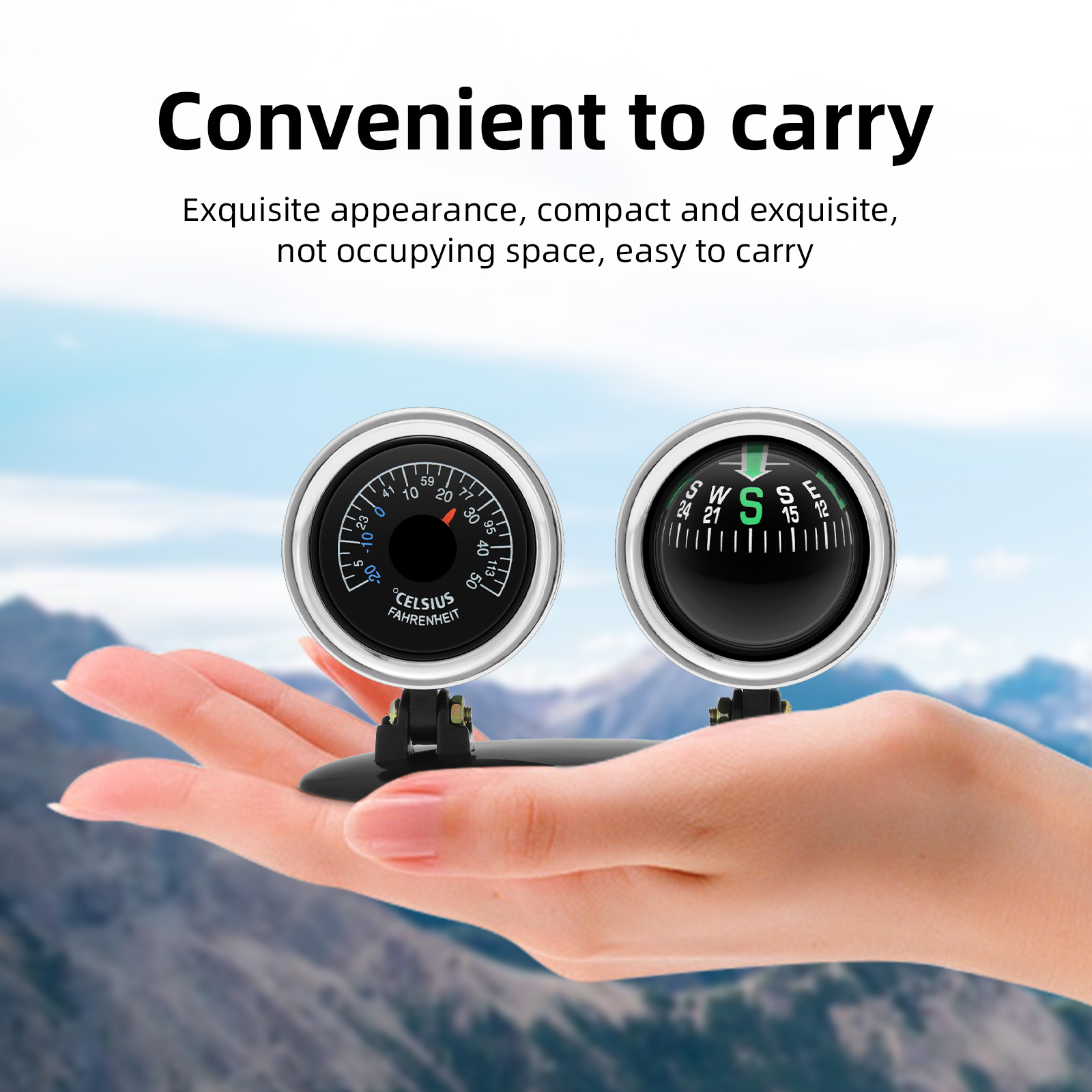 Car Ornaments Compass Thermome - Analog Meter Gauge review and price