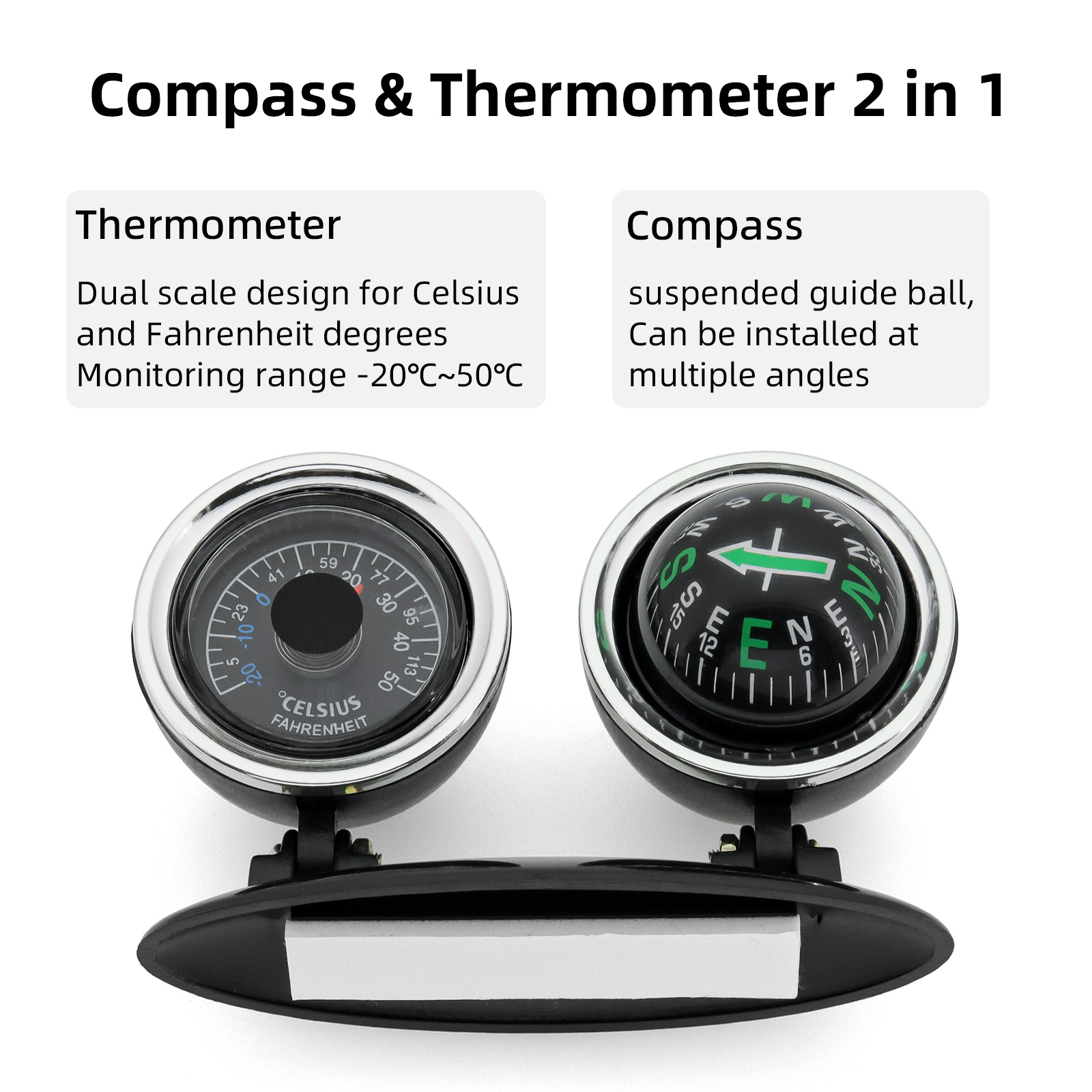 Car Ornaments Compass Thermome - Analog Meter Gauge review and price