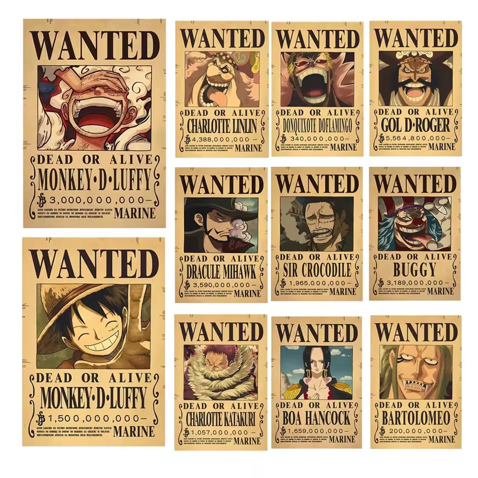 Anime One Piece Bounty Wanted  - Vintage Collectible Figures review and price