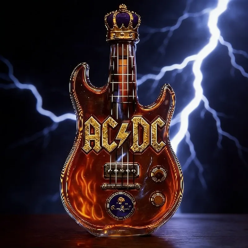 Retro Electric Guitar Shaped W - Vintage Collectible Liquor Bottles review and price