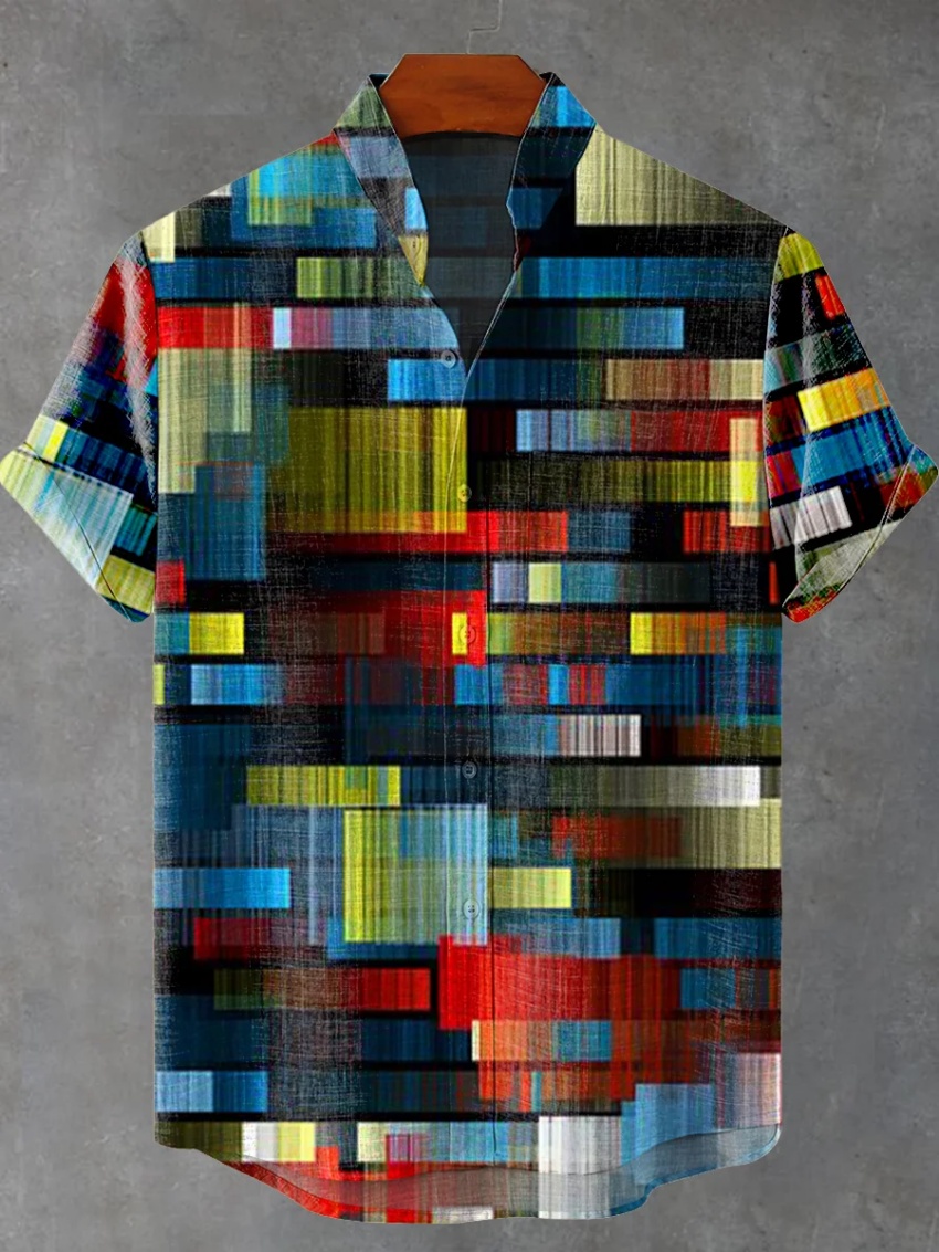 New Men's Short Sleeve Linen S - Vintage Collectible Shop review and price