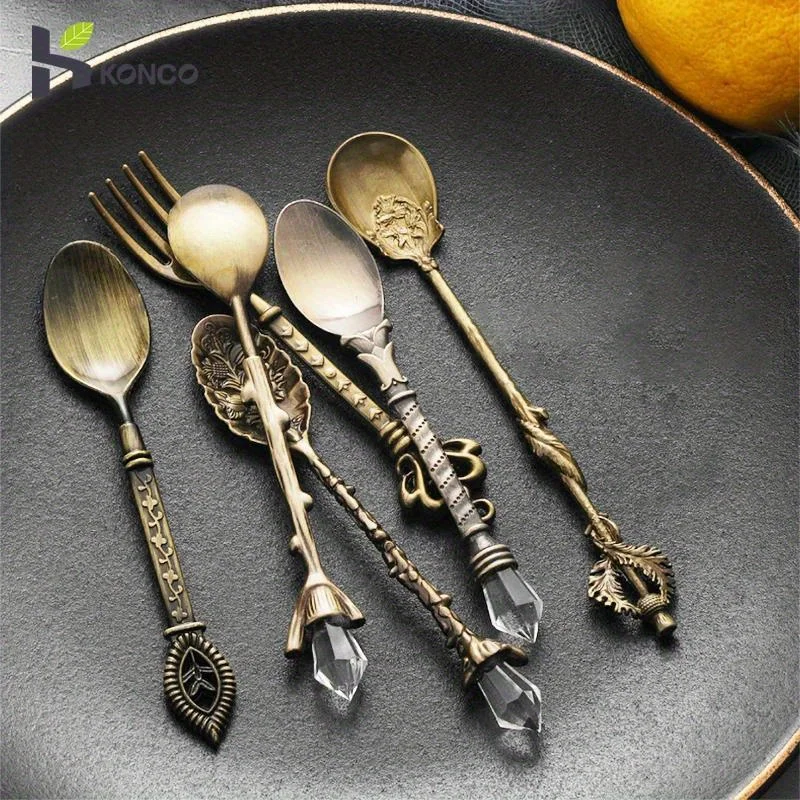 6pcs Vintage Spoons Fork Royal - Vintage Collectible Spoons review and price