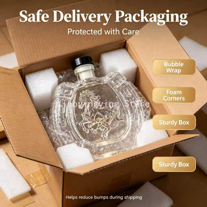 Vintage Horse Embossed Glass W - Vintage Collectible Liquor Bottles review and price